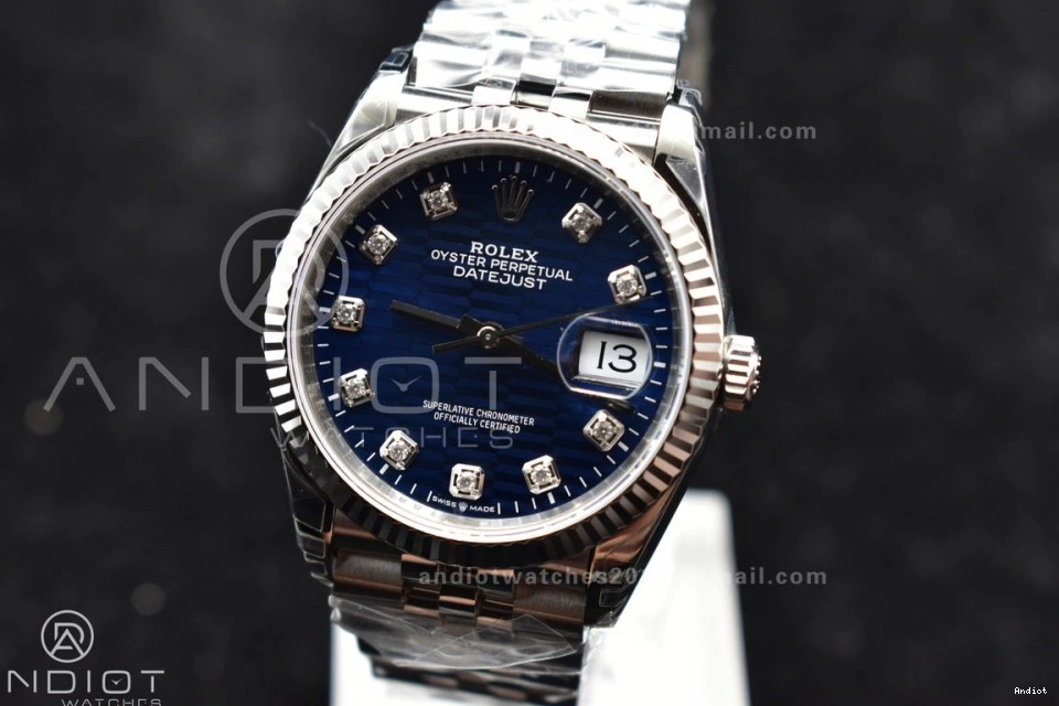 Diamond Steel 904L Jubilee VS3235 Blue Dial 126234 Bracelet Edition 1:1 Best 36 On DateJust SS VSF 1129